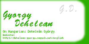 gyorgy dehelean business card